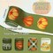 4 Rolls of Fall Wired Edge Ribbon 24 Yards 2.5 Inch Green Autumn Pumpkin Truck Plaids Ribbon for Bow Wreath Craft Gift Wrap Farmhouse Thanksgiving Harvest Wedding and Birthday Party Decorations